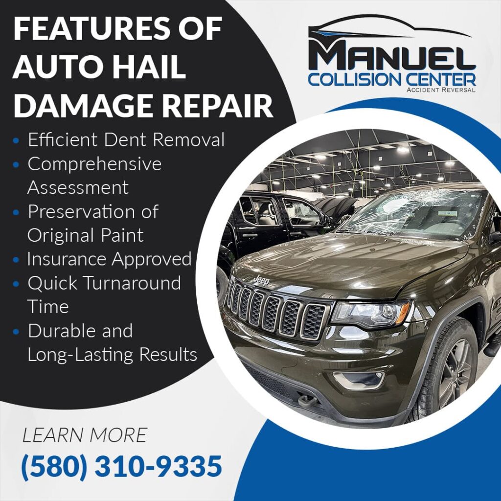 features of auto hail damage repair